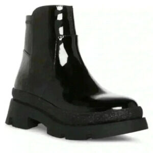 NEW! Steve Madden Kids' Trap Boot in Black Patent Boot